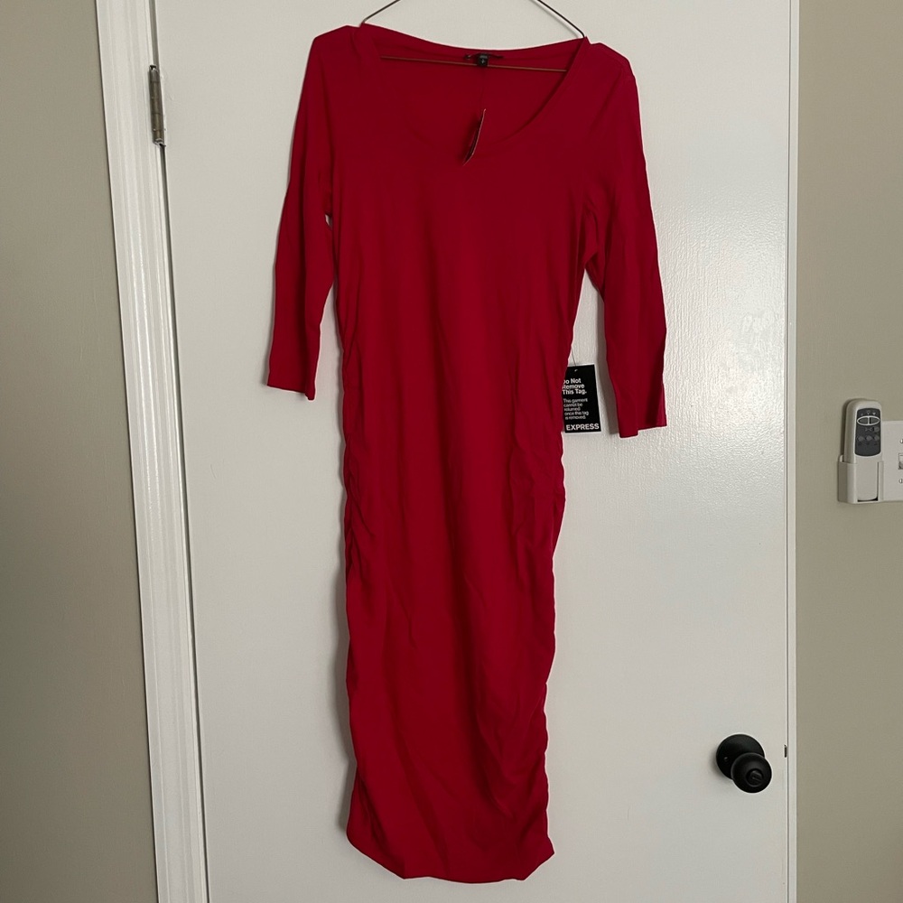 Express Elegant Red Dress